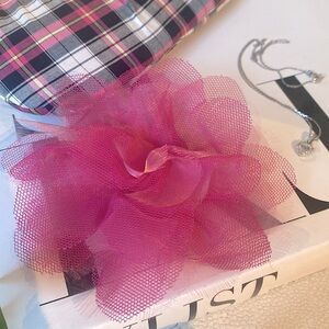 Large Oversized Pink Tulle Flower Appliqué Sex & The City